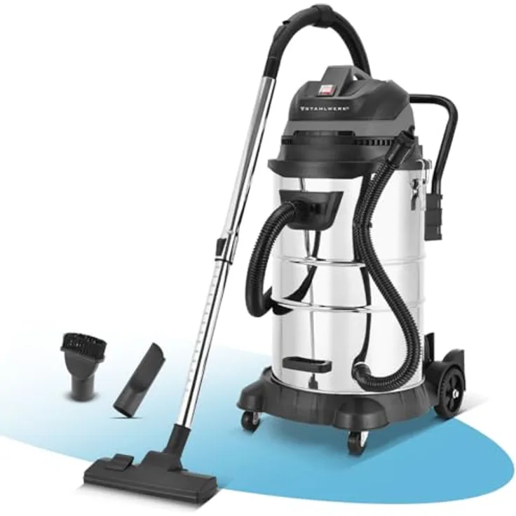 STAHLWERK VCL-1400 ST, Nass- und Trockensauger mit 1400 W, 60 L Metallbehälter, Blasfunktion, Staubschüttelfunktion und Sicherheitsabschaltung