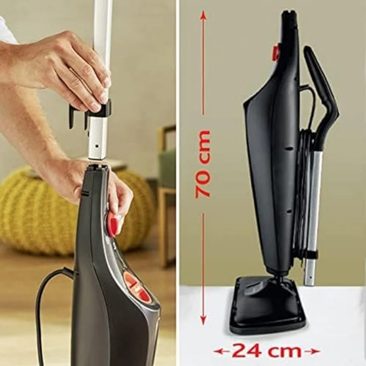 Vileda Steam PLUS XXL Dampfreiniger, 1.550 Watt, extra große Bodenplatte, schwarz – Bild 3