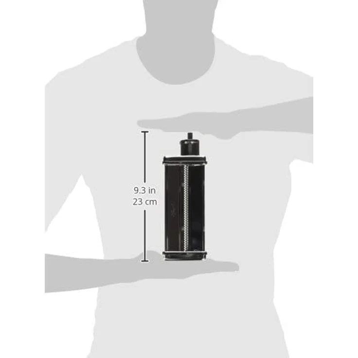 Kenwood Pasta-Set MAX980ME Zubehör für Kenwood Küchenmaschinen, elektrische Nudelmaschine mit Lasagne-Walze und Spaghetti und Fettuccine Aufsatz, Edelstahl, silber – Bild 9