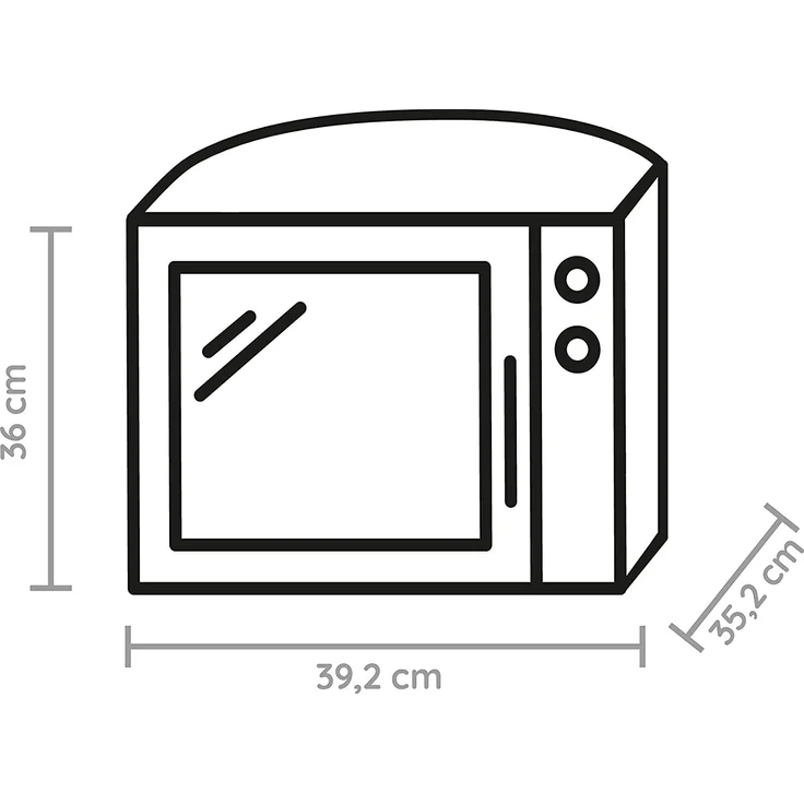 Whirlpool MAX 34 SL Mikrowelle, Standgerät, 700 Watt, 13 Liter Garraum, Super-Kompakt Design, besonders platzsparend in Ecken, Schnellauftau-Funktion – Bild 5