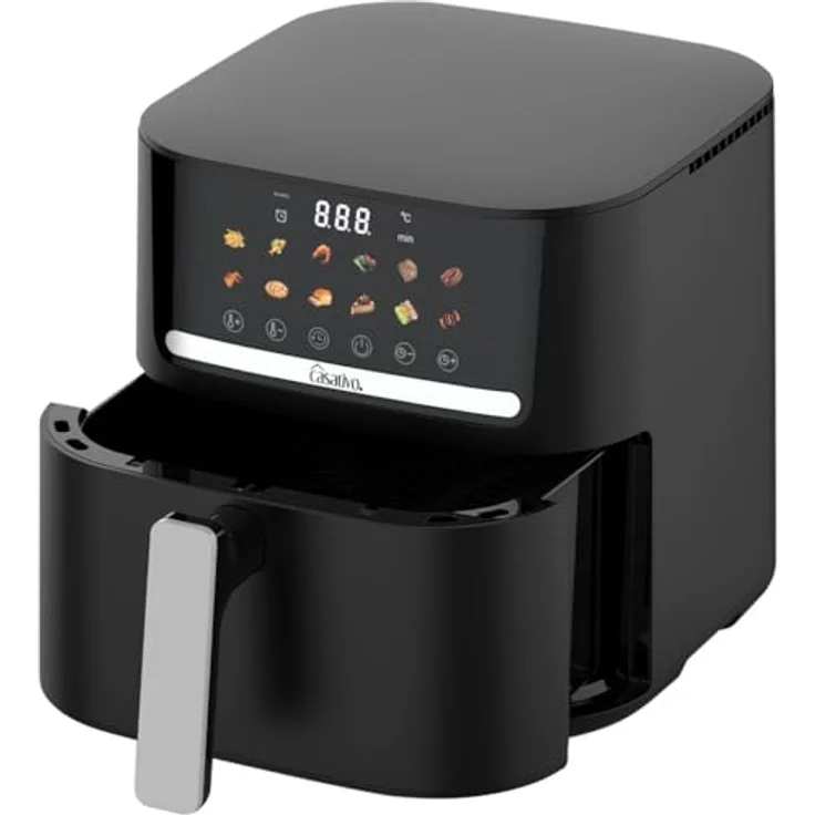 Casativo Heißluftfritteuse CH9693, 1600 W, 11 Programme, 6,5L Volumen, LED-Touch-Display – Bild 7