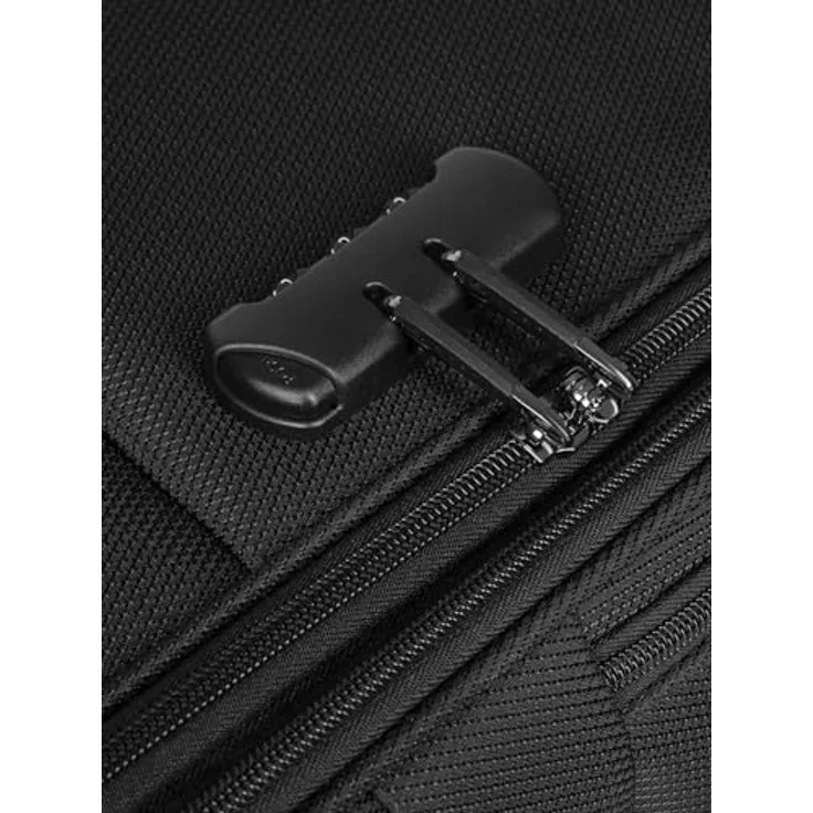 BUGATTI Valencia Soft XL Trolley, 89 Liter, erweiterbar, 46.5 x 28.5 x 75 cm, aus hochwertigem Polyester, Doppelrollen, leichtgewichtig – Bild 4