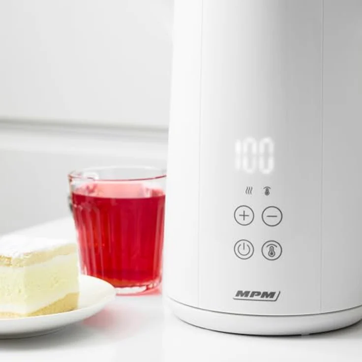 MPM MCZ-120, Wasserkocher mit Temperaturregelung von 40-100 °C, kabellos, weiß, 1,5 l – Bild 8