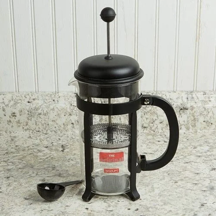 Bodum Java, French Press Kaffee- und Teebereiter mit bruchsicherer SAN-Kunststoff-Karaffe, 100 ml, Schwarz – Bild 3