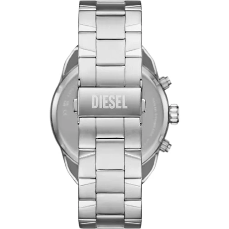 Diesel Herren Analog Quarz Uhr mit Edelstahl Armband DZ4677 in Silberfarben – Bild 3