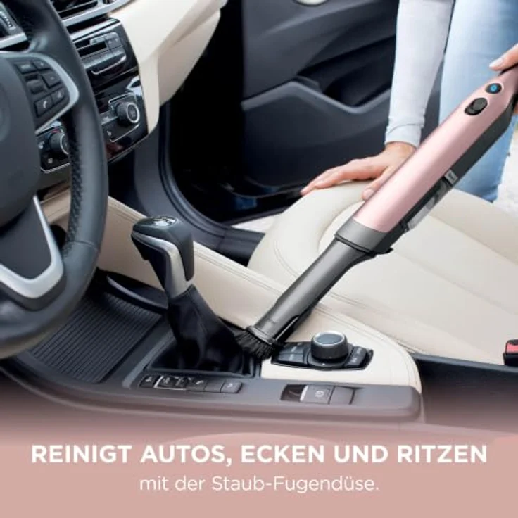 Shark WandVac WV201EUPK, Akku Handstaubsauger mit Ladestation, Tierhaar-Aufsatz, rosa – Bild 3
