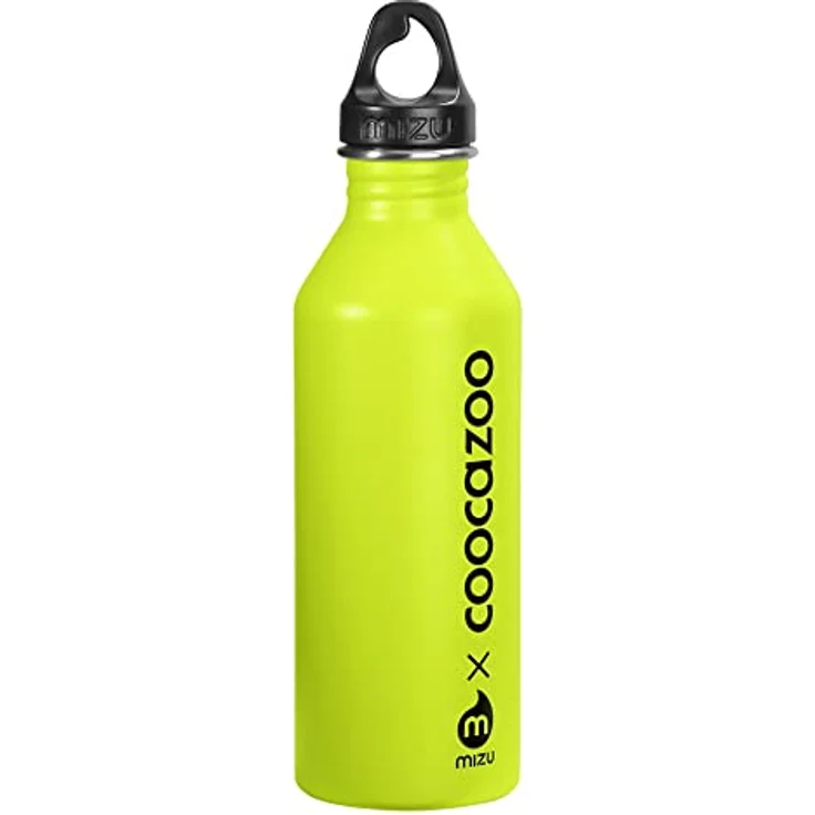 coocazoo Edelstahl-Trinkflasche, Lime, Drehverschluss, aus Edelstahl, ohne Weichmacher, geschmacksneutral, für Schule & Freizeit, für kohlensäurehaltige Getränke geeignet, recyclebar, 0,75L – Bild 1