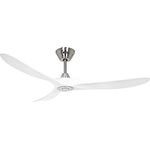 CasaFana kaiserkraft | Deckenventilator ECO GENUINO | Rotorblatt-Ø 1520 mm | mattweiß/Chrom