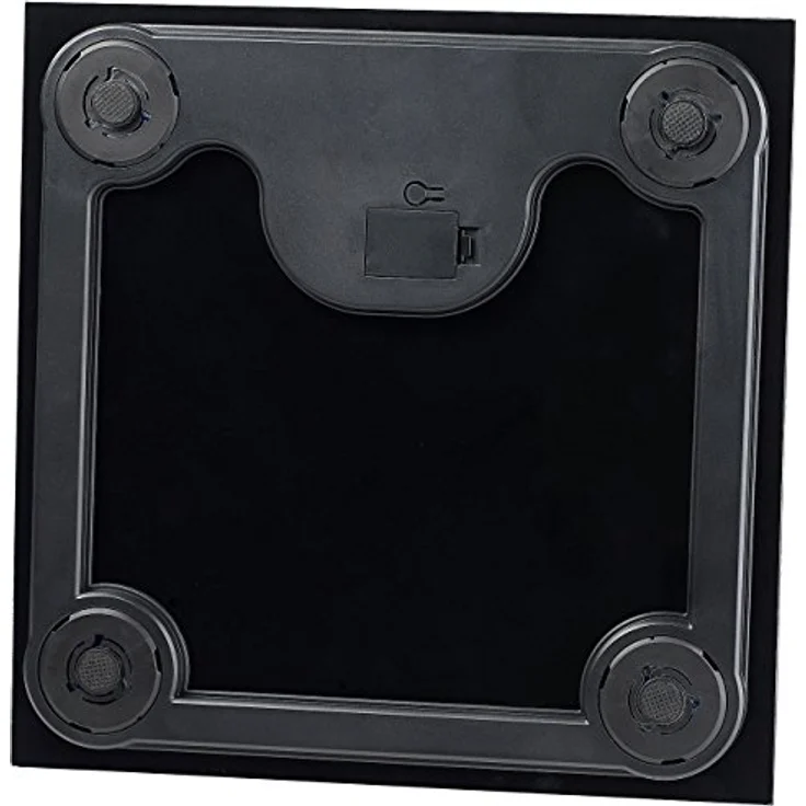 newgen medicals Körperwaage: Elegante Design-Personenwaage, bruchsicheres Glas, schwarz, bis 150 kg (Digitale Personenwaage, Waagen, auf der Waage) – Bild 3