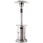 Enders Terrassenheizer Gas COMMERCIAL, Gas-Heizstrahler 55006, Heizpilz mit stufenloser Regulierung, Turbo-Brenner, höhenverstellbar, Transporträder, Umkippsicherung