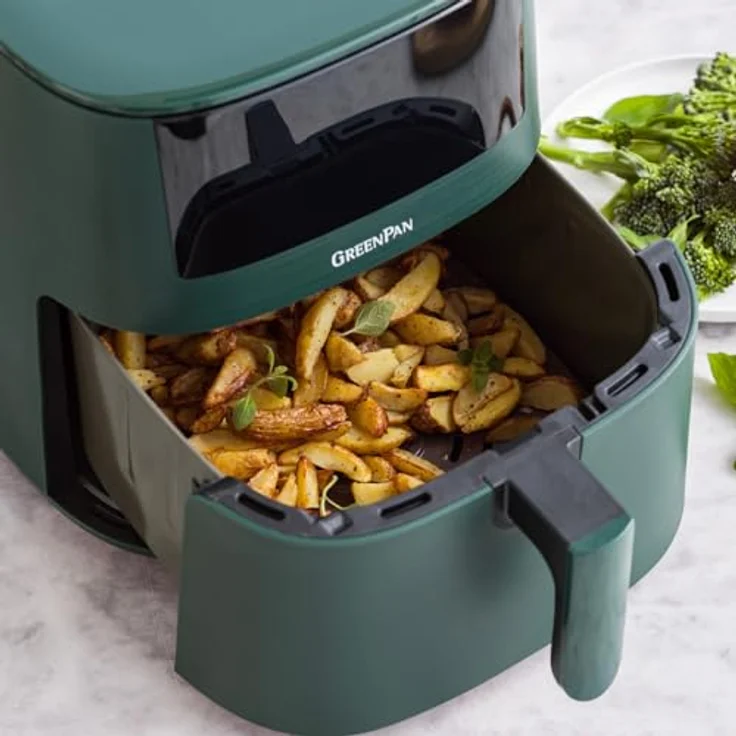 GreenPan Bistro Heissluftfritteuse XL, 7.2L, 1650 Watt, Antihaftbeschichtet, LED-Touchscreen – Bild 4