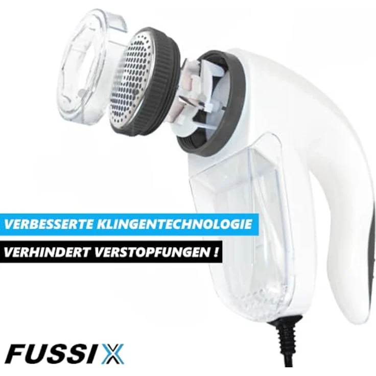 MAVURA FUSSIX Elektrische Fusselfräse Kleiderrasierer Wollrasierer mit leistungsstarkem 5-Watt-Motor, schonendem wabenförmigen Kleidungsschutzgitter und verbesserter Klingentechnologie – Bild 4