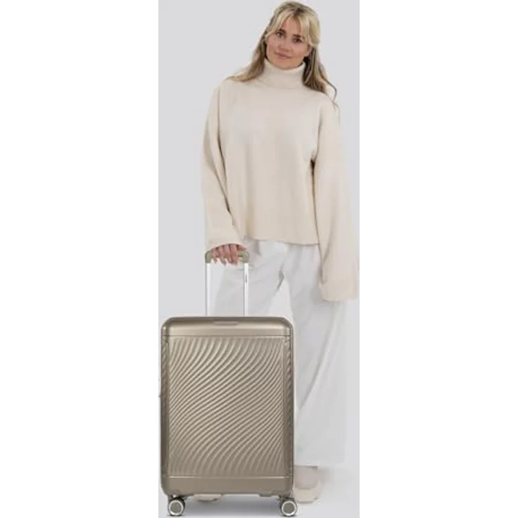 Picard Vienna 4 Rollen Trolley M, 65 cm mit Dehnfalte, 100% Polypropylen, silberfarben – Bild 7