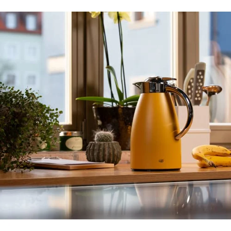 alfi Signo Thermoskanne, Spicy Mustard, 1 Liter – Bild 2
