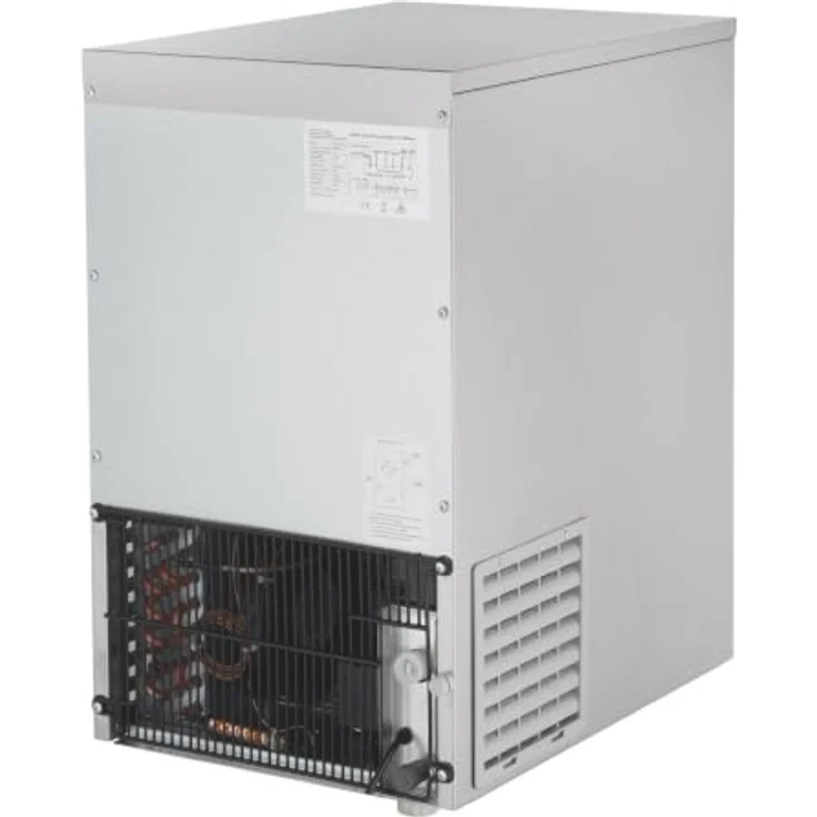 GastroHero Elektrischer Eiswürfelbereiter 50 kg, Hohlkegel-Eiswürfelmaschine mit 3,2 L Wassertank, luftgekühlt, Edelstahl AISI 304 – Bild 9