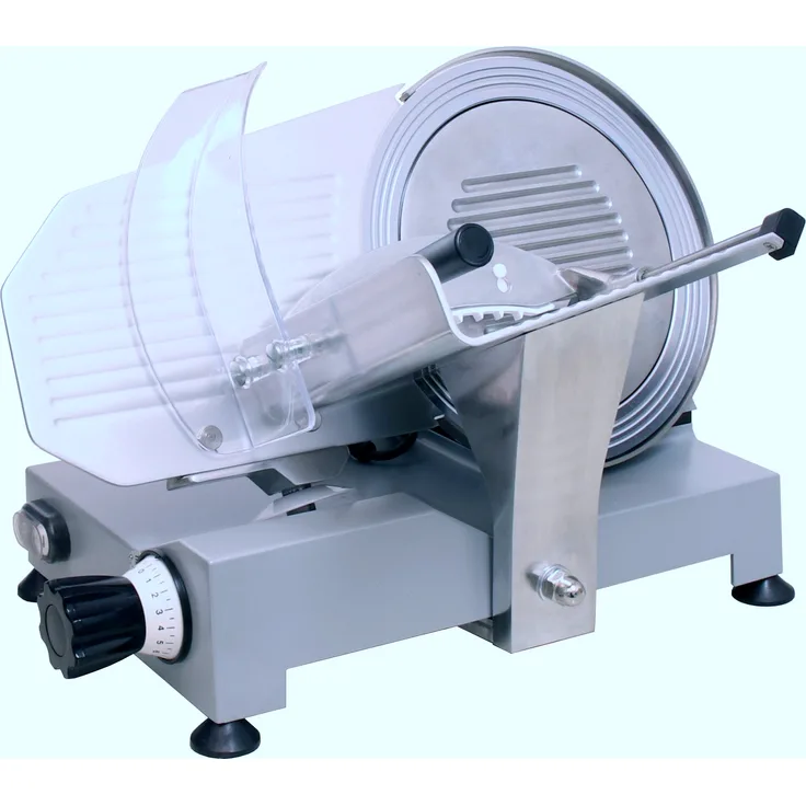 Celme ALFA 275 Aufschnittmaschine, 275 mm Klinge aus Antihaft-Stahl, 180W, elektrisch, für weiche und gereifte Aufschnittwaren, Italienischer Hersteller