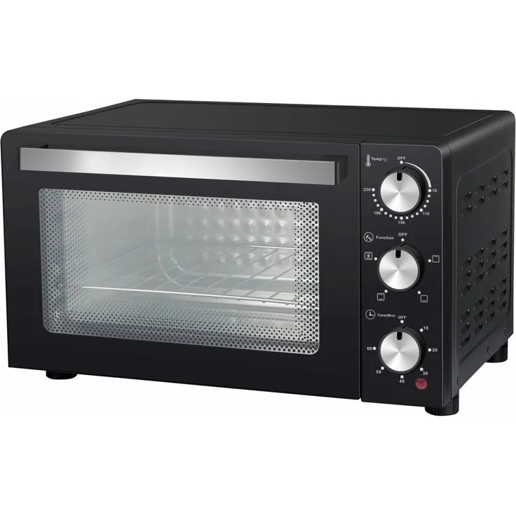 Melchioni Devil 32 32 L 1500 W Nero, Minibackofen mit Umluft-Funktion