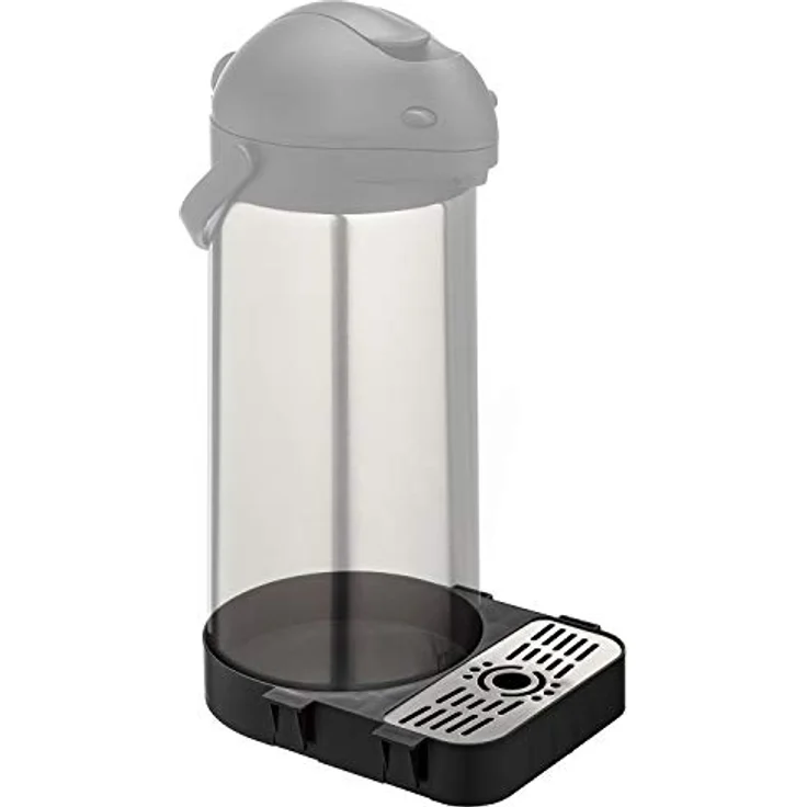 ONVAYA Airpot Pumpkanne 3 Liter + Tropfschale Isolierkanne Thermoskanne Getränkespender Edelstahl mattiert Kaffeekanne Doppelwandig Auffangschale Drip Tray – Bild 9