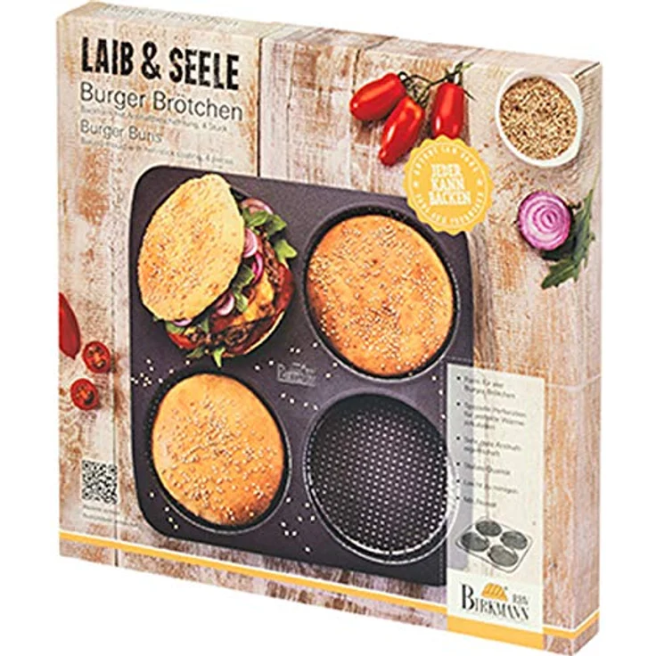 RBV Birkmann 210387, Laib und Seele, Burger Brötchen Blech, 4- fach – Bild 4
