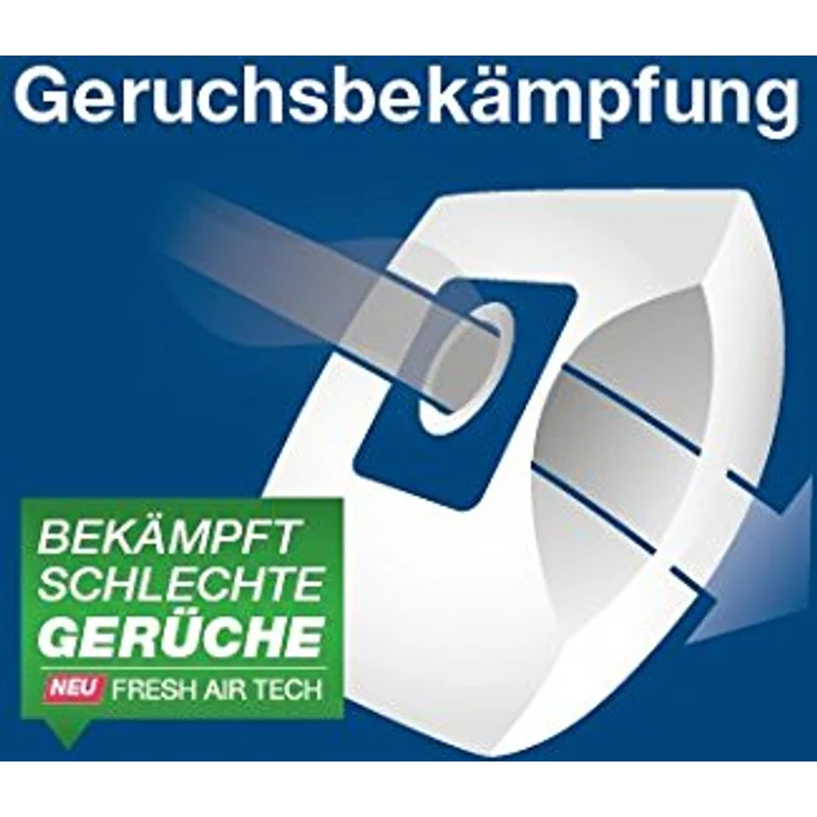 Menalux 2112 Staubsaugerbeutel für Rowenta RO 64, RO 6432, RO 63, RO 68, 5 Duraflow Synthetikbeutel mit 1 Motorfilter, TÜV geprüft, Weiß – Bild 2