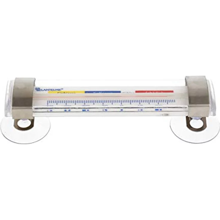 Lantelme 2 Stück Kühlschrankthermometer Set zum aufhängen mit Haken oder anhaften mit Saugnapf am Kühlschrank Kühl Gefrierschrank Thermometer Analog Kunststoff Edelstahl 7589 – Bild 3
