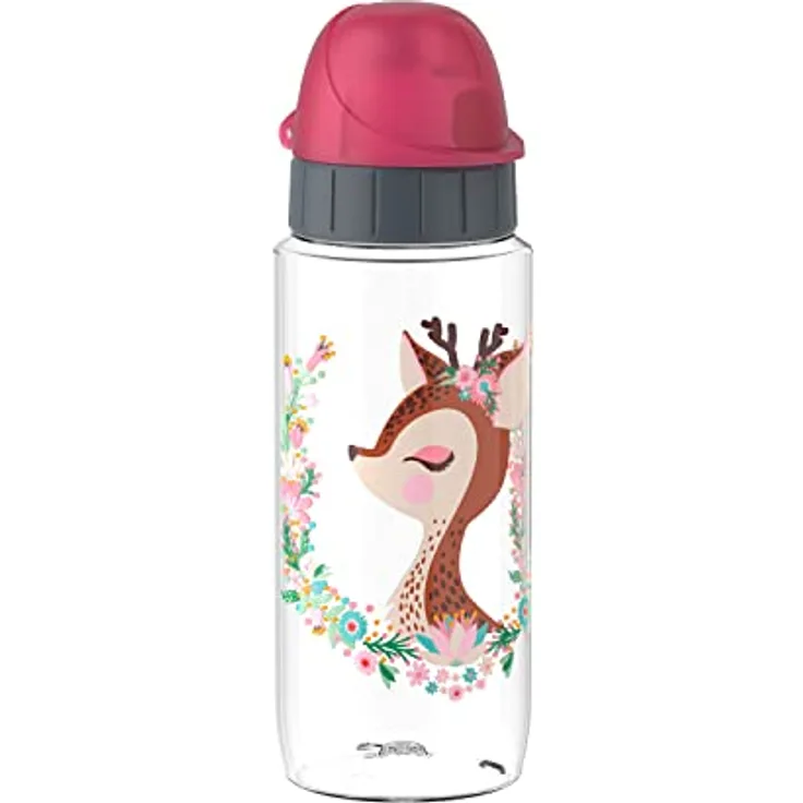 Emsa N30333 Kids Tritan Trinkflasche, 500 ml, dicht, hygienisch, unbedenklich, spülmaschinenfest