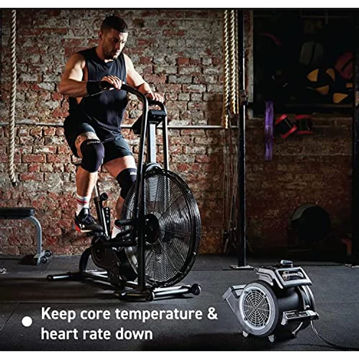 Vacmaster AM1202R Cardio54 Gym Bodenventilator mit Fernbedienung Fahrradlüfter Lautlos Lüfter – Bild 3