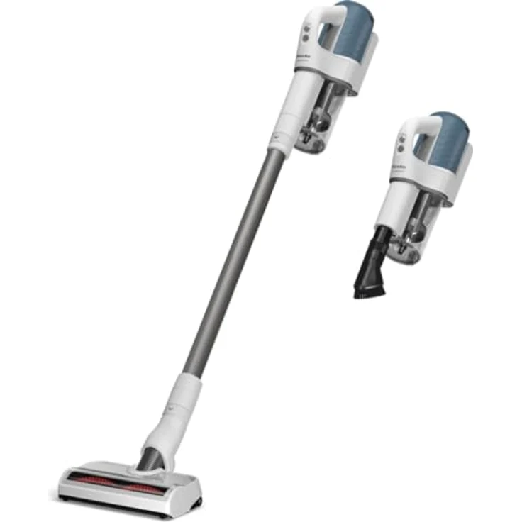 Miele Akku-Handstaubsauger Duoflex HX1, beutellos, 2in1-Funktion, 3,15 kg leicht, Brilliantweiß/Spacegrey/Nordicblau – Bild 2