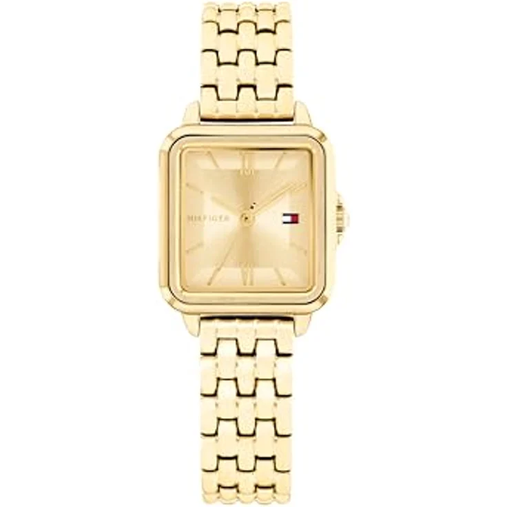 Tommy Hilfiger Quarzuhr MIA 1782832, elegante Damenuhr mit goldfarbenem Edelstahlarmband und analoger Anzeige – Bild 1