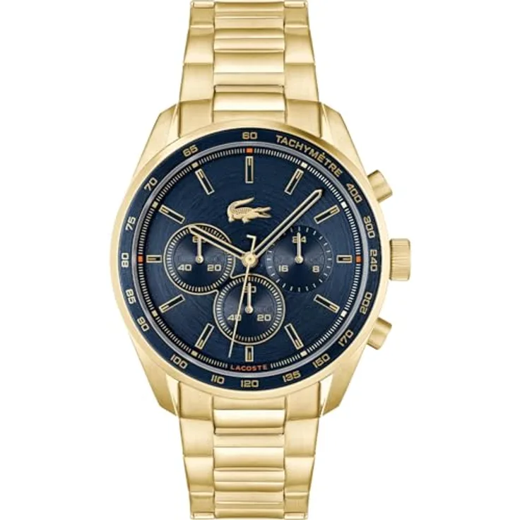 Lacoste LC2011381 Boston Herren Uhr, Chronograph mit Mineralglas, 5 ATM (Duschen)