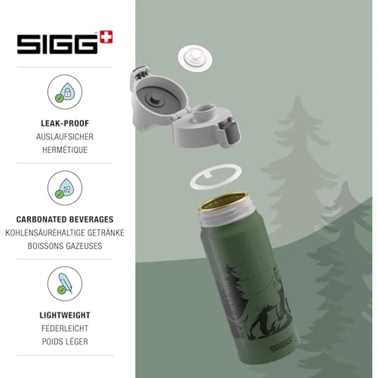 SIGG BRAVE MOUNTAIN 0.6 L Trinkflasche ALU mit WMB ONE TOP, BPA frei, Auslaufsicher, Co# tauglich – Bild 4
