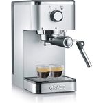 Graef Espressomaschine Salita ES400, 15-Bar-Pumpe, Single-Thermoblock, Silber