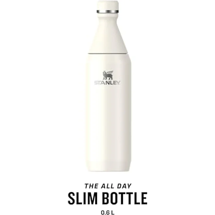 Stanley 1913 Trinkflasche All Day Slim Bottle, doppelwandige Vakuumisolierung für 4 Stunden kalte Getränke, aus 90 % recyceltem Edelstahl, BPA-frei – Bild 4