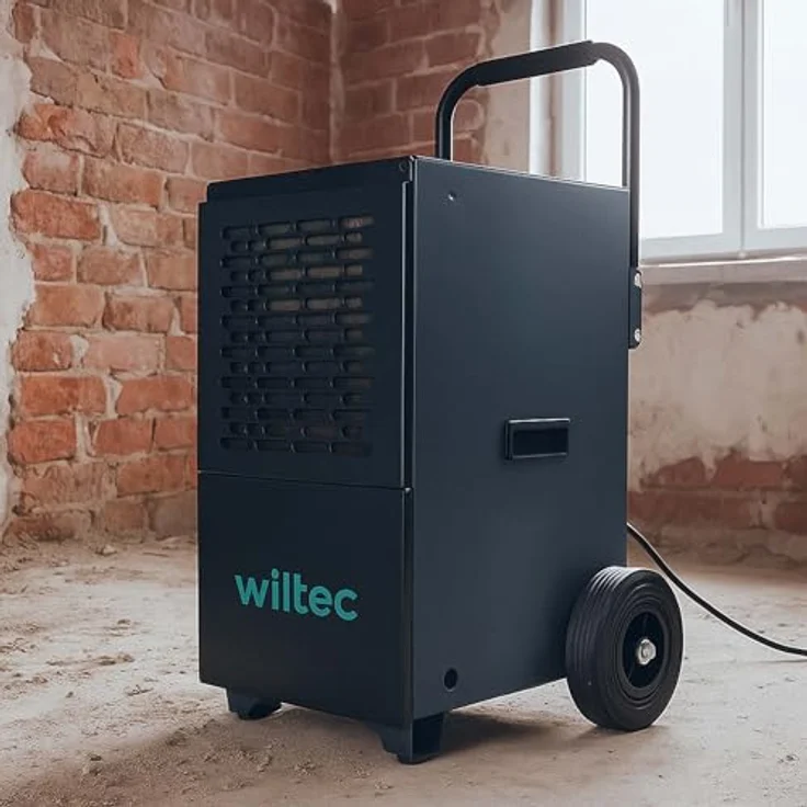 Wiltec Bautrockner WDH 50, Entfeuchter bis 50 l/Tag, 650 W mit 7 l Tank und 24h Timer, ideal für Wasserschäden – Bild 3