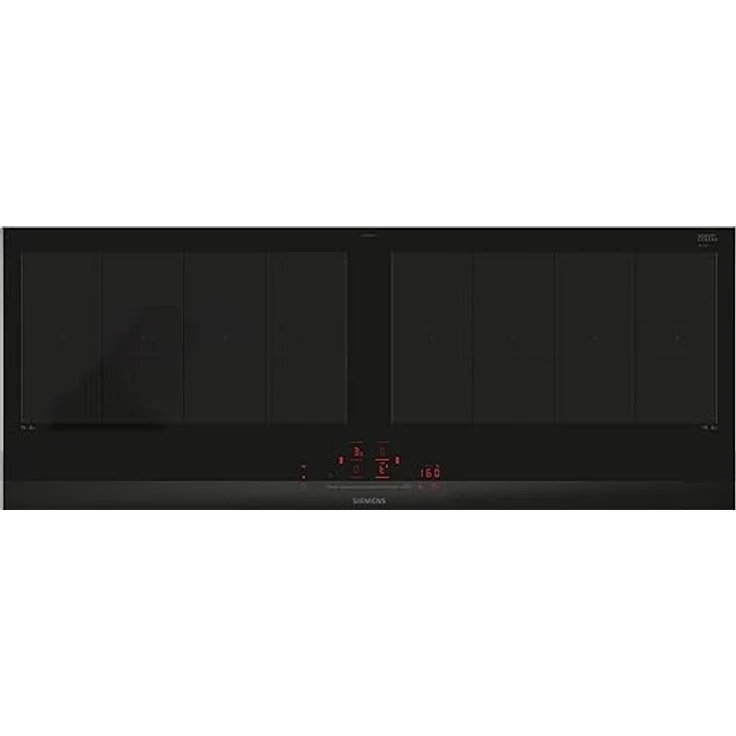 Siemens EX275HXC1E iQ700, Smartes Induktionskochfeld, 90 cm, Schwarz, Mit Rahmen aufliegend, varioInduktion, TouchSlider, Bratensensor Pro - Braten ohne Anbrenngefahr – Bild 1