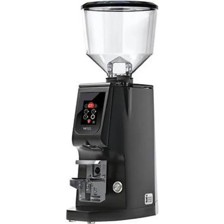 Eureka Atom W 65, Automatischer Grinder mit Silent-Technologie, stufenloser Mahlgradeinstellung, mattschwarz