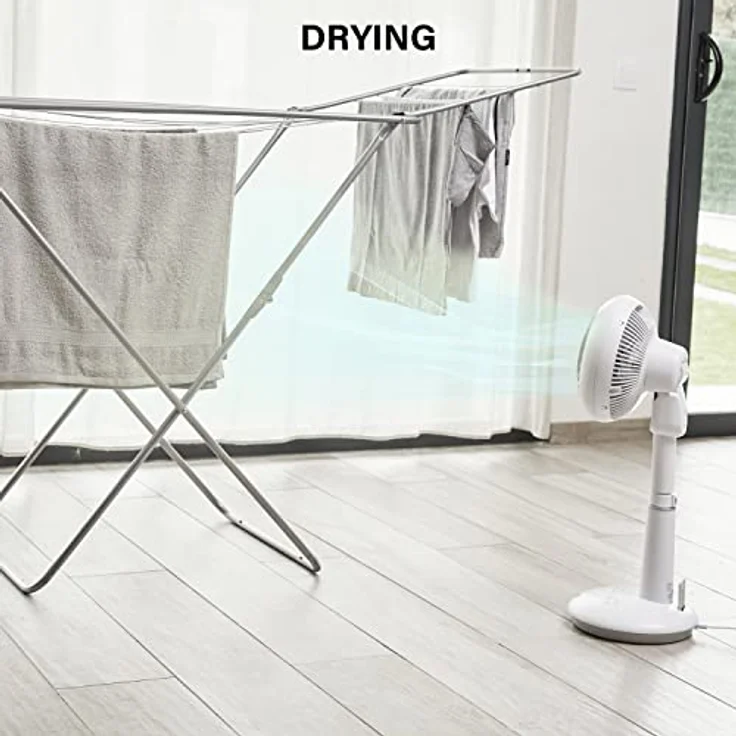 Woozoo, Ultra starker & leiser Standventilator, 37m², Reichweite 31m, Multidirektionale Oszillation, Fernbedienung, DC-Motor, Wohnzimmer - Woozoo STF-DC15T - Weiß – Bild 4