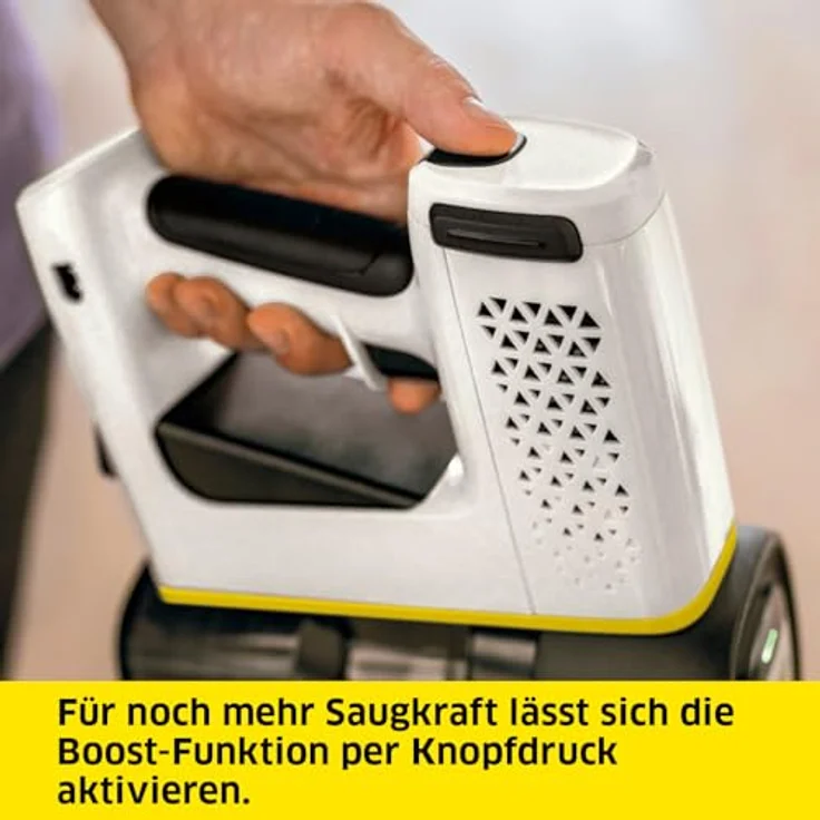 Kärcher Akku-Staubsauger VC 4 Cordless myHome, 2 Saugstufen, Laufzeit: bis zu 30 min., Gewicht: 2,3 kg, inkl. 21,6 V Akku, Ladegerät, Wandhalterung, Boden- und Fugendüse, 2-in-1-Staubbürste – Bild 4