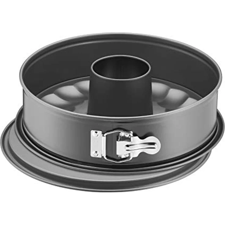 Kaiser Gourmet Kuchenform, Backform Set 4-teilig, Backset mit Springform 26 cm rund mit 2 Böden (Flachboden Rohrboden), Tortenboden, Königskuchenform, Kuchenform antihaftbeschichtet – Bild 2