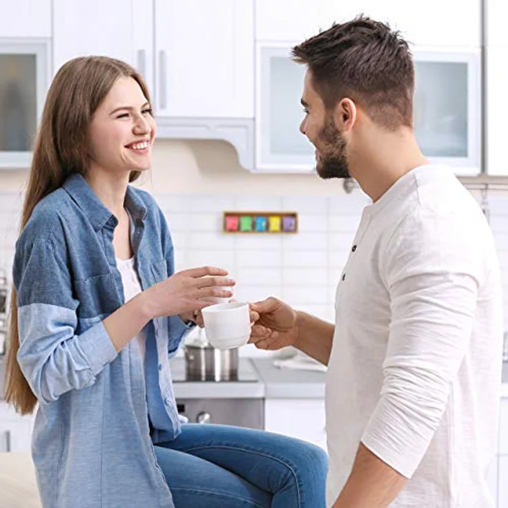 relaxdays Teebox Bambus zum Aufhängen, 5 Fächer für ca. 50 Teebeutel, natur – Bild 3