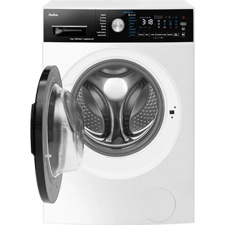 Amica WA 484 091 Waschmaschine, 8 Kg Fassungsvermögen, AquaStop, Extra Spülen, Kindersicherung - Weiß – Bild 5