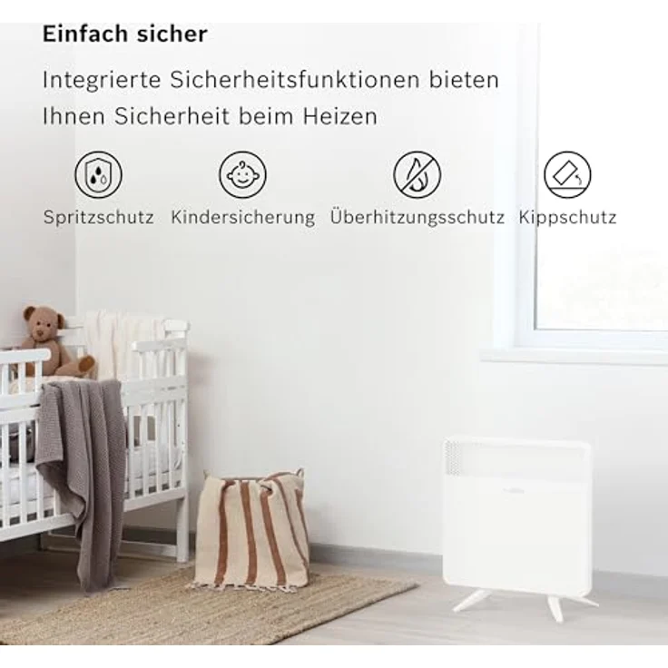 Bosch Hausgeräte Heat Convector HC 4000-10, Thermotechnik Heizkörper mit effizienter Wärmeleistung – Bild 3