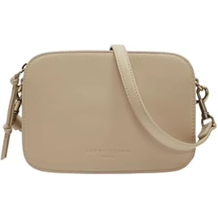 Liebeskind Luka Umhängetasche S, 100% Leder, 20.5 cm x 7 cm x 14.5 cm, beige – Bild 1