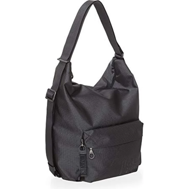 Mandarina Duck MD20 Umhängetasche, 39 cm, in Steel mit Reißverschluss und praktischem Schlüsselanhänger – Bild 3