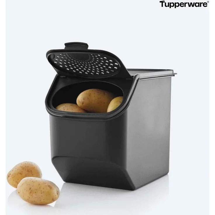 Tupperware Kartoffellager 5,5 l, lichtundurchlässige Vorratsdose mit optimaler Belüftung und Feuchtigkeitsregulierung