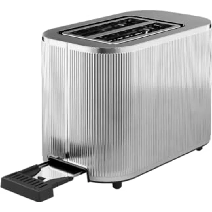 Georg Jensen Toaster Bernadotte Edelstahl, 2 kurze Schlitze, für 2 Scheiben, Art Déco-inspiriert, glänzend – Bild 4