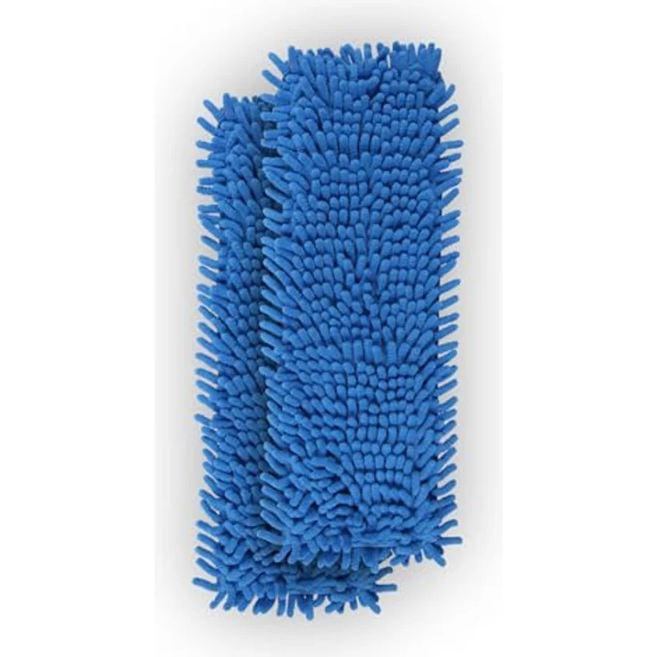 Bestlivings Ersatzbezug Blau für Bodenwischer (2er Pack) - 40cm - Chenille Wischbezug, für alle gängigen Klapphalter - Bezug für alle Bodenarten – Bild 1