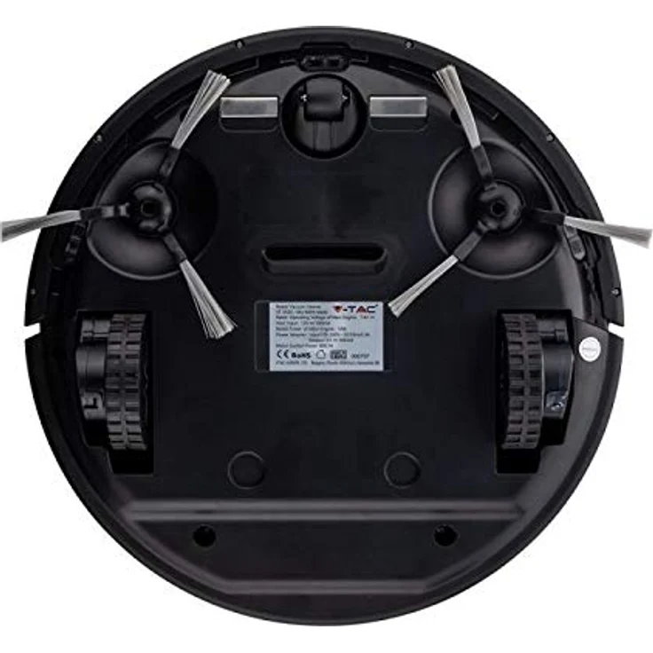 V-TAC Smart Roboter-Staubsauger mit Fernbedienung, 800 PA, 430 ml, Lithium-Ionen-Akku 2000 mAh, 14,4 V, ABS-Gehäuse, schwarz – Bild 5