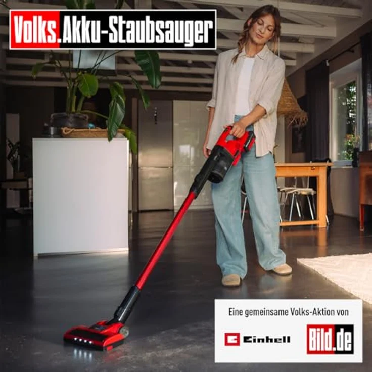 Einhell Akku-Stielstaubsauger TE-SV 18 Li, beutelos mit 1x4,0Ah Akku, 2-in-1 Funktion, ECO- und BOOST-Modus, motorisierte Bodendüse – Bild 3