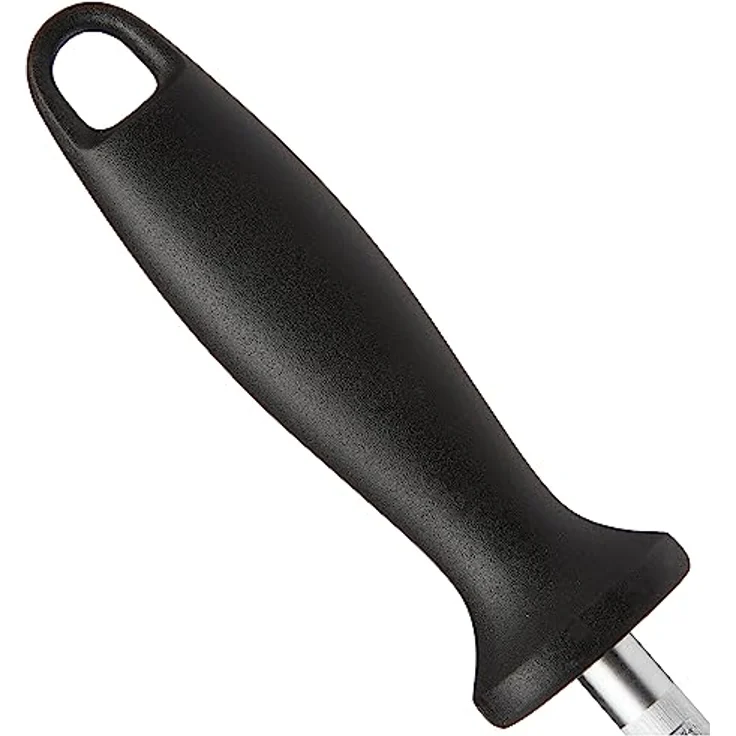 ZWILLING Wetzstahl/Wetzstab, verchromt, Klingenlänge 26 cm, Ergonomischer Kunststoffgriff, Schwarz [Made in Germany] – Bild 2
